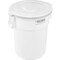 Global Industrial Flat Lid, White, Plastic 240465WH - alternate 2